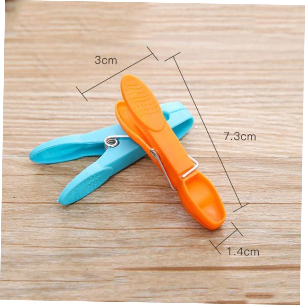 KOMBIUDA 96pezzi Mollette per Bucato Colorate Grandi e Resistenti in Plastica Antiscivolo Attacco per Lenzuola Trapunte Vestiti e Uso Interno ed Esterno Colore Casuale