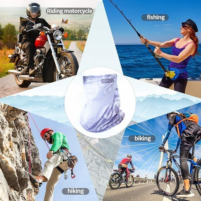 Cooling Neck Gaiter Sun Protection Scarf Windproof Face Cover Sport Face Mask for Men Women - Image 4