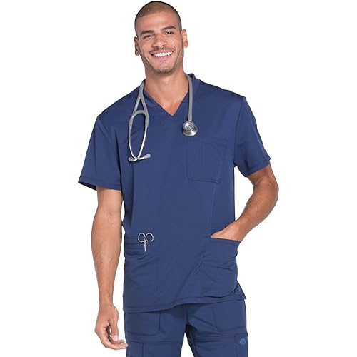 Dickies Dynamix Men Scrubs Top V-Neck DK640