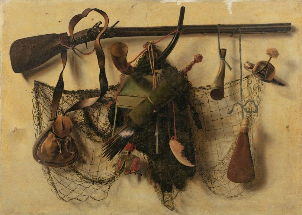 1000 Piece - Museum Painting - Jigsaw Puzzle - Still Life with Falconry Instruments|by Christoffel Pierson |Still Life Series|Study fine Art as You Puzzle|Frame Worthy