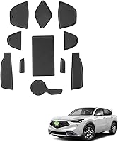 Vista 8 de Alfombrillas de ranura de puerta Acadia 2025 2026 para accesorios GMC Acadia 2026, alfombrillas de goma interior antideslizantes, forro de consola