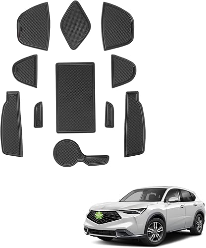 Alfombrillas con ranura para puerta ADX 2025, para Acura ADX 2025, accesorios antideslizantes, tapetes de goma interiores para consola central,