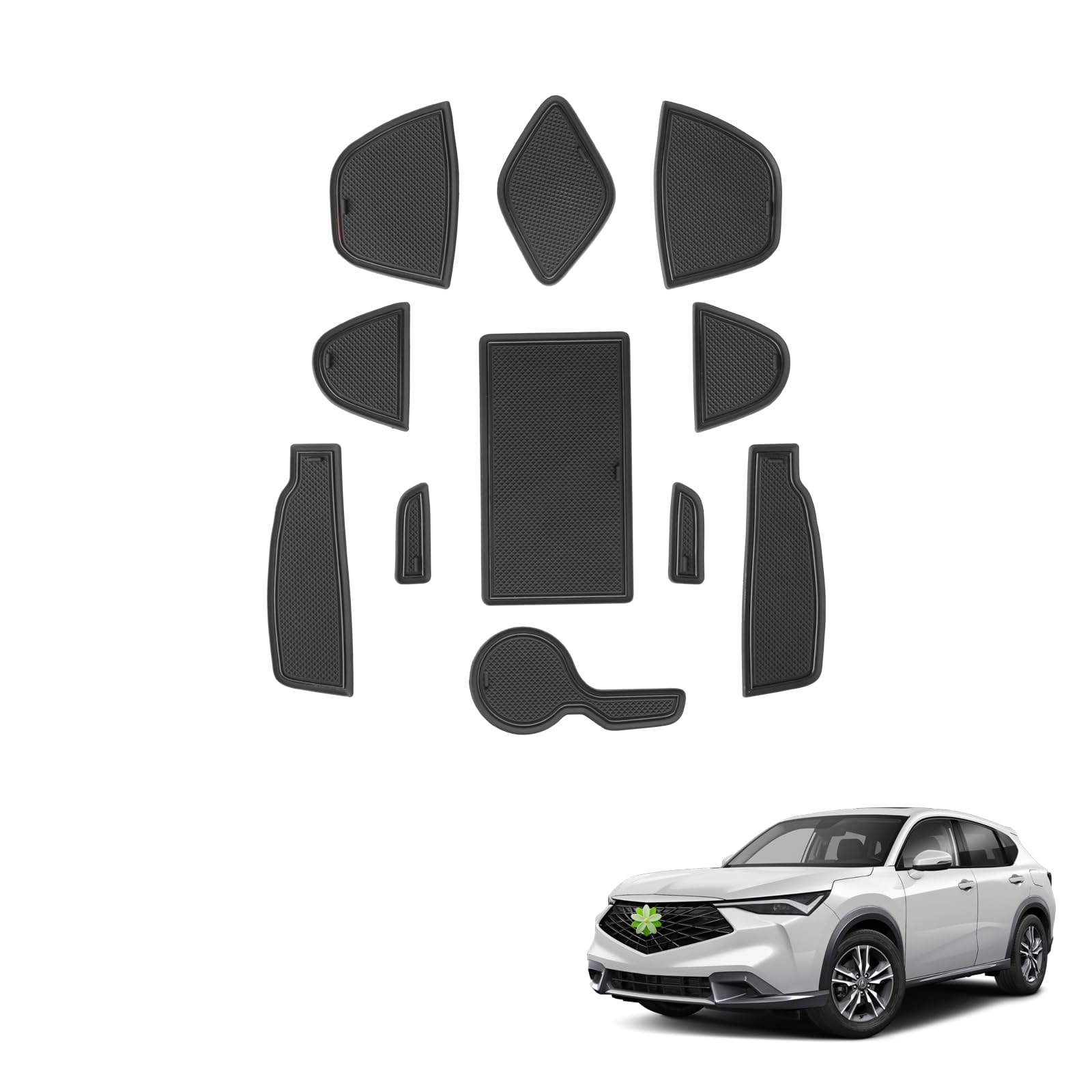 2025 ADX Door Slot Mats,for Acura ADX 2025 Accessories Anti-Slip Interior Rubber Mats Center Console Liner Compatible with 2025 Acura ADX(11PCS/Sets)