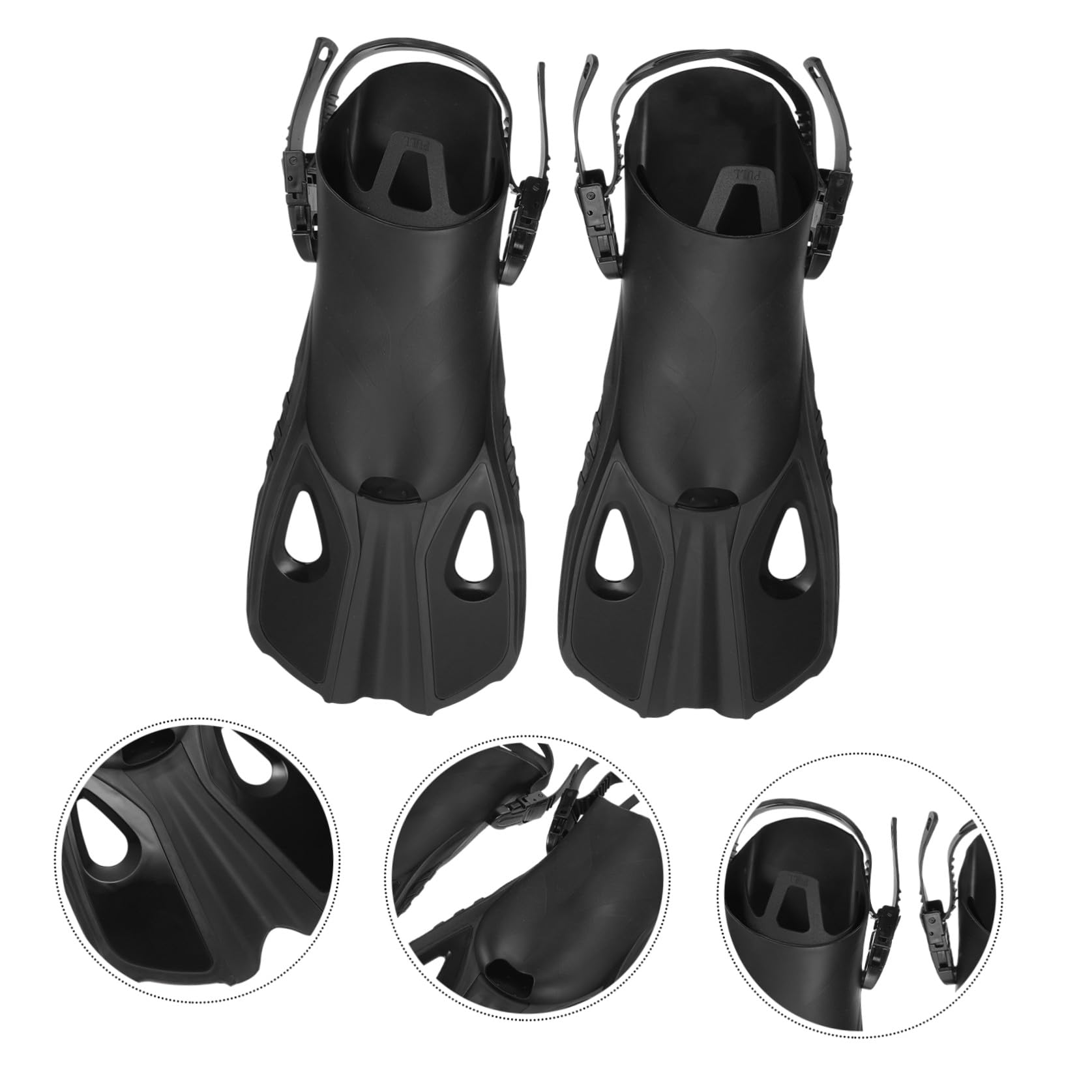 Happyyami Aletas para Nadar Aletas de Natacion para Hombre Aletas Cortas tamaño Viaje Aletas Aletas natación Nadadores Aleta de Buceo Aletas de Snorkel para Adultos Caucho Blue