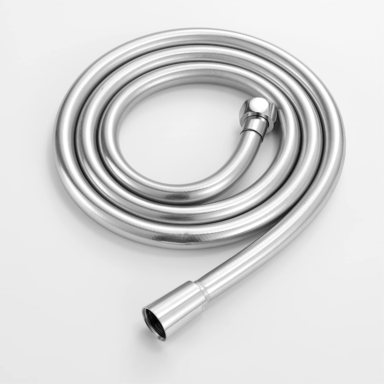 Soffione Doccia Cromo Bianco Doccetta per Doccia Universale ABS Telefoni Doccia Alta Pressione Doccetta per Vasca con Ottone Supporto Doccia, 1.5M PVC Tubo Doccia