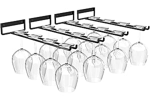baowenbei 11.8 Inch Wall Mount Wine Glass Rack