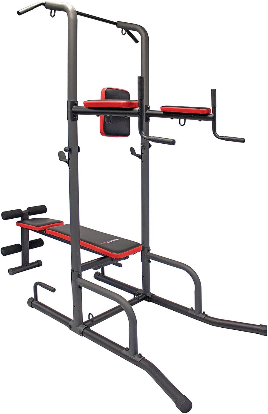 Health Gear CFT2.0 Functional Fitness Gym Style Training Power Tower & Adjustable Workout Bench System for Pull Ups and Dips