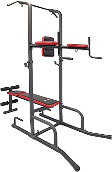 CFT2.0 Functional Fitness Gym Style Training Power Tower & Adjustable Workout Bench System for Pull Ups and Dips
