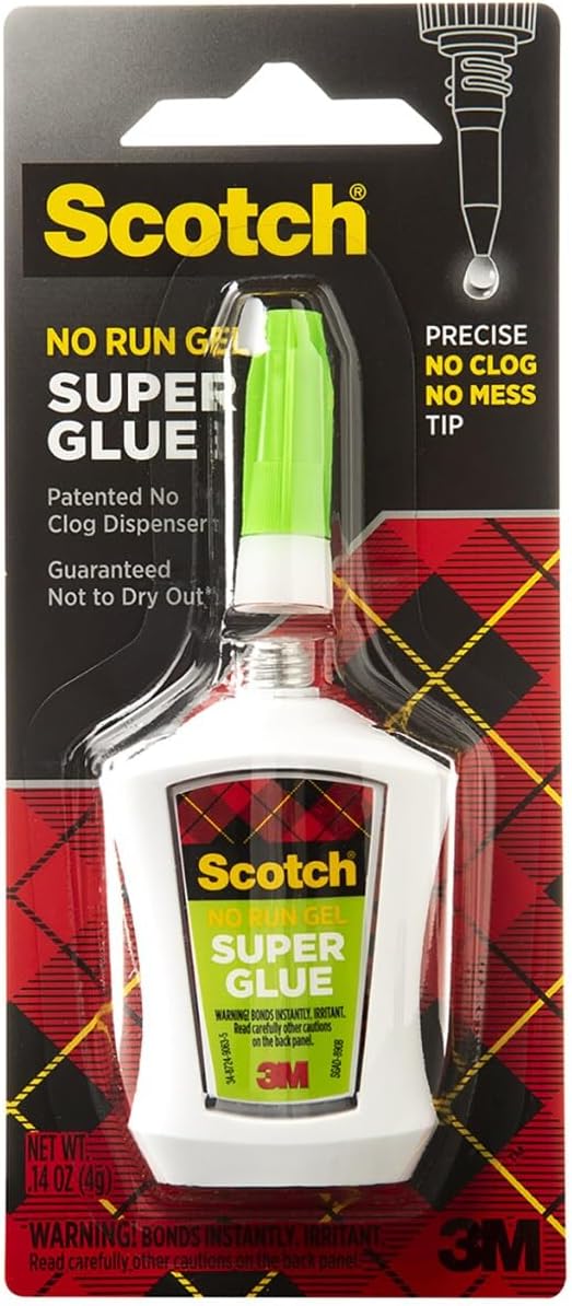 Scotch Super Glue Gel in Precision Applicator, .14 Ounces (AD125)