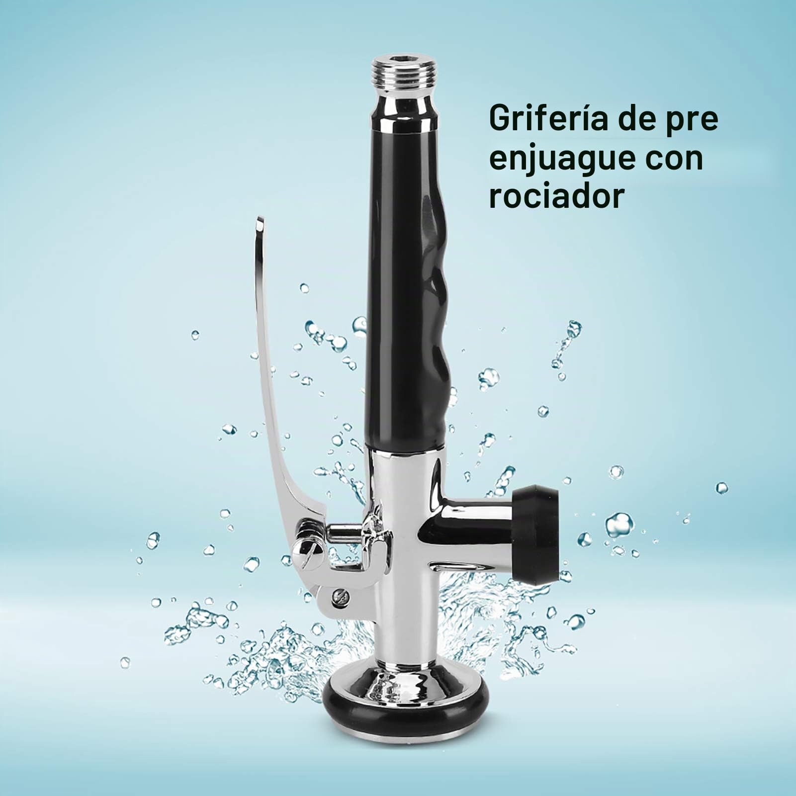 Fdit Grifo de Extracción hacia Abajo Grifo de Lavabo Giratorio Pre-Enjuague del Chorro Cabeza del Pulverizador Cocina