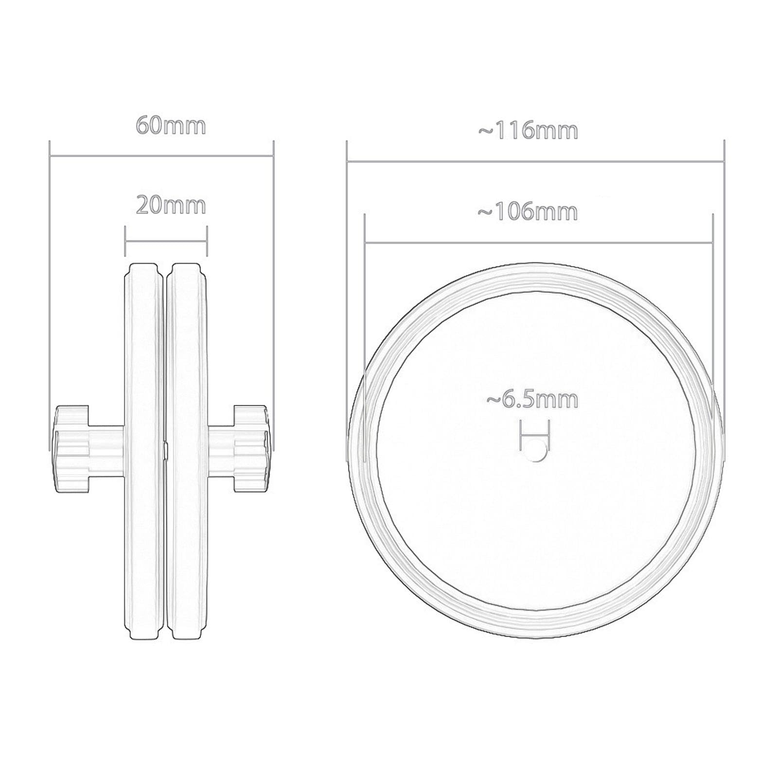 2 Piezas Record Cleaner Clamp Antideslizante con Etiqueta Impermeable y Clip de Protección Limpiador de Discos de Vinilo con Mango Industrial, Blanco