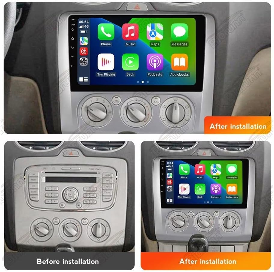 Prima e dopo l'installazione dell'autoradio