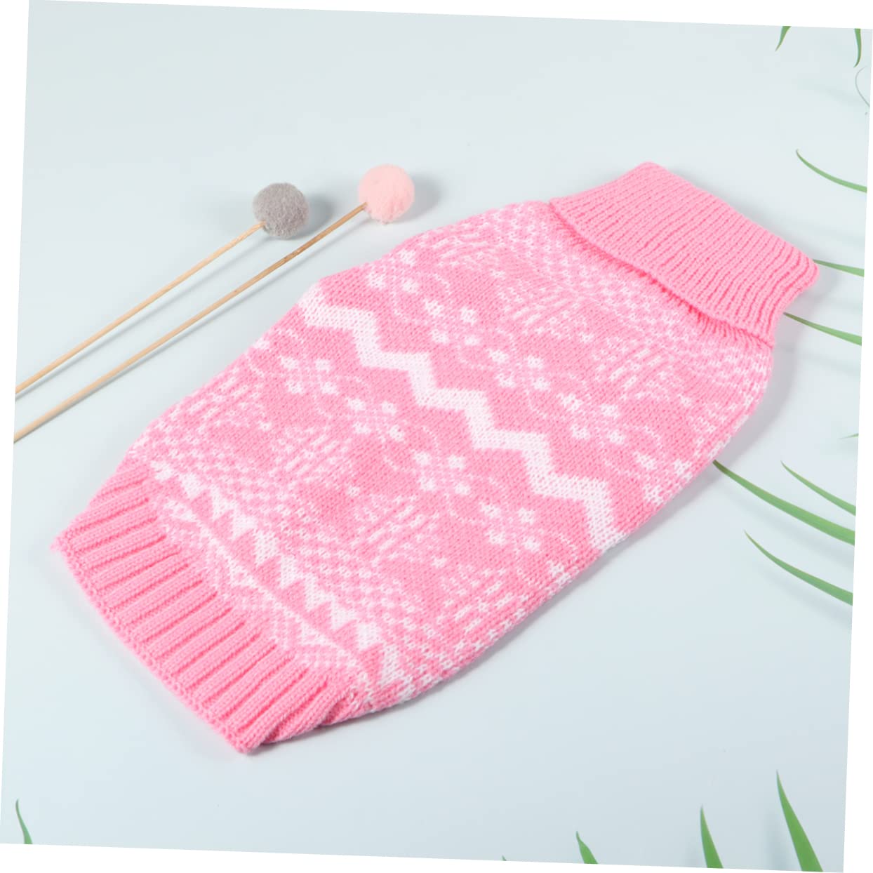 BESPORTBLE 3 Pz Maglione Collo Alto Maglioncini Cane Maglioni Cane Maglione di Gatto Costume da per la Festa di Natale Maglione per Cani Vestiti Invernali per Animali Domestici Rosa