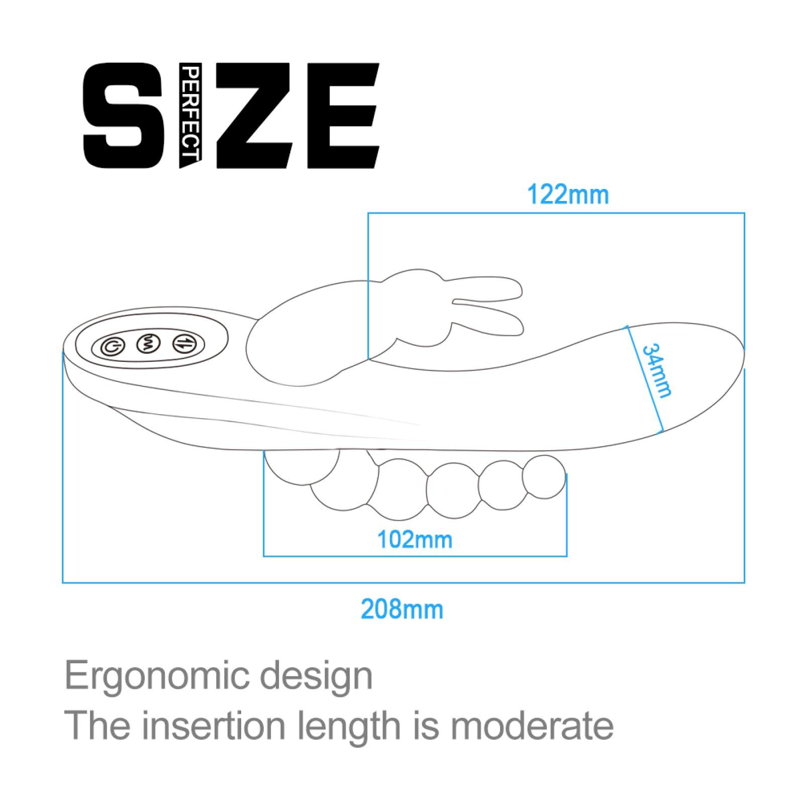 Conejo G Spot Clitoris estimulador pene Anal consolador vibrador Doble penetración Juguetes sexuales para Mujeres Parejas Adultas Producto Sexual