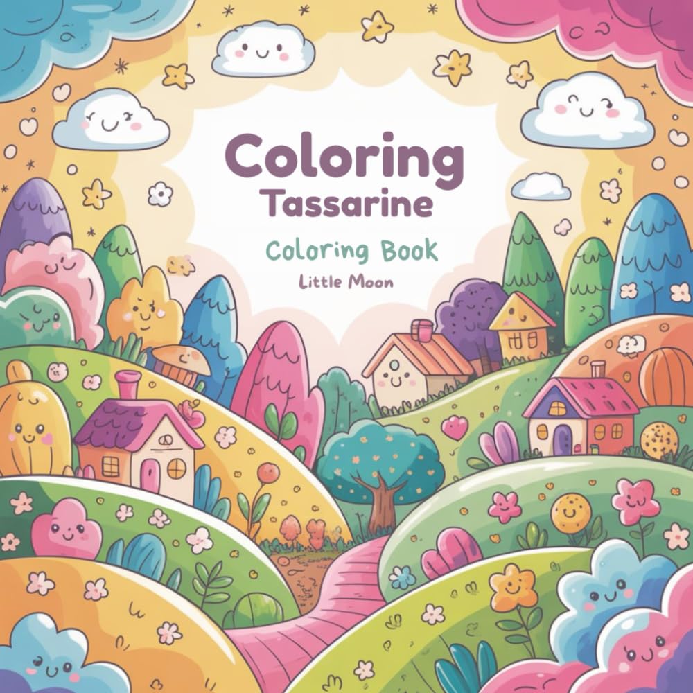 Cozy Coloring Book for All Ages: Happy Little World Coloring Book (Little Moon Coloring Series)