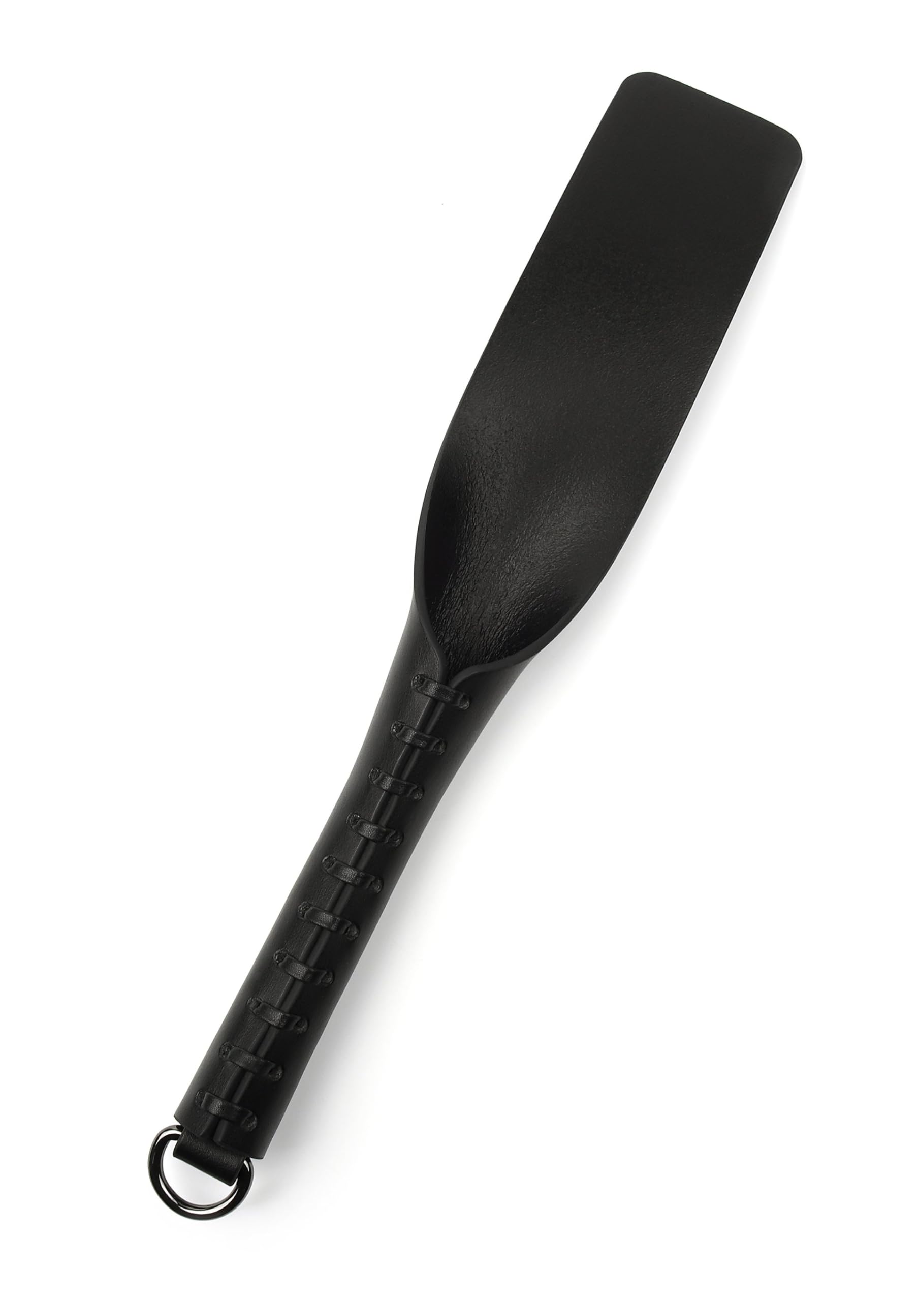 Hidden Desire Genuine Leather Slapper II Peitsche - 100% Echtleder, 34 cm, Schwarz