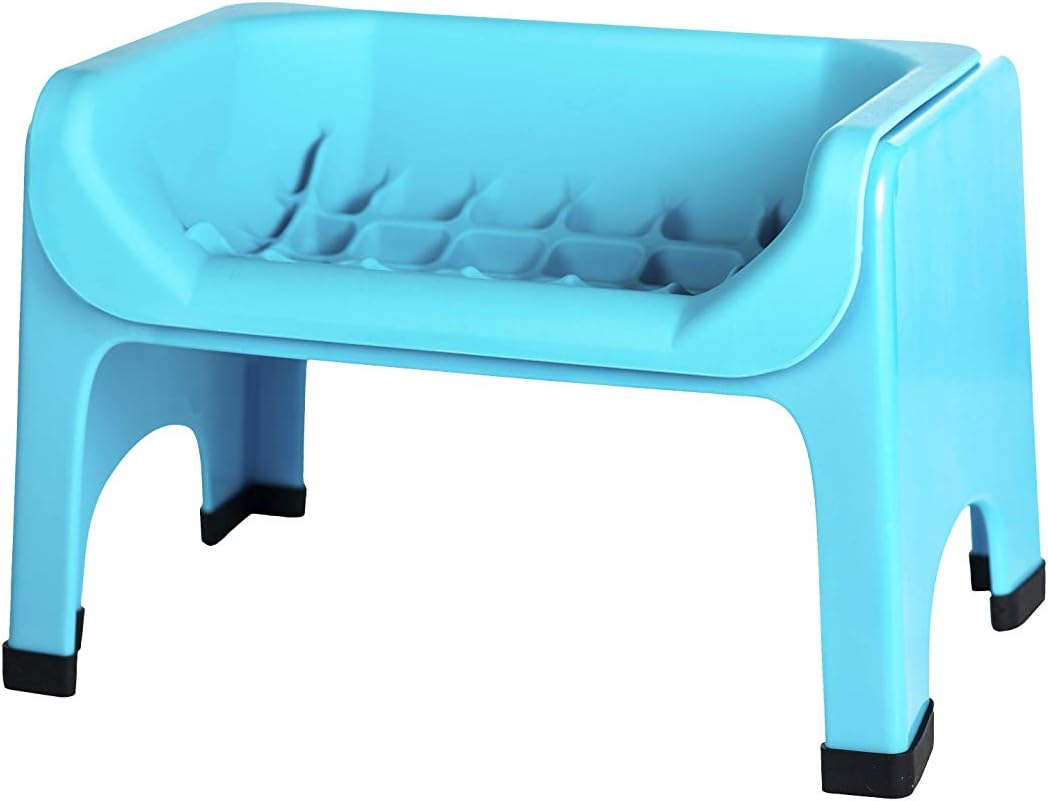 Fluff Trough The Elevated Slow Feeder Dog Bowl - Prevents Fast Eaters from Binging & Choking on Food, Minimizes Neck Strain, Suitable for Flat-Faced Pets, Vet Recommended, Dishwasher Safe, Teal
