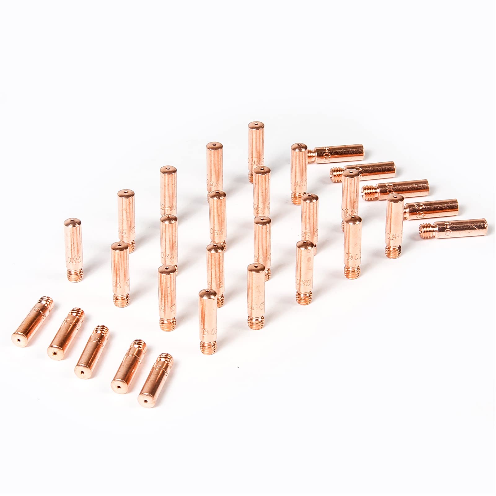 MARSWARE MIG Welding Gun Accessory Kit 11-35 Contact Tip .035" 30PCS for Compact 160 Tweco No.1 Tweco Mini MIG STYLE consumable