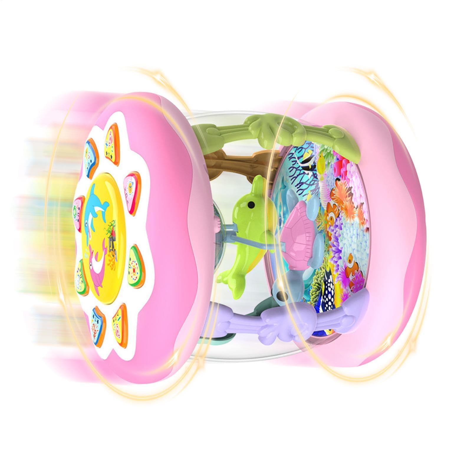 Generisch Juguete musical giratorio de 360 ° con luz de color