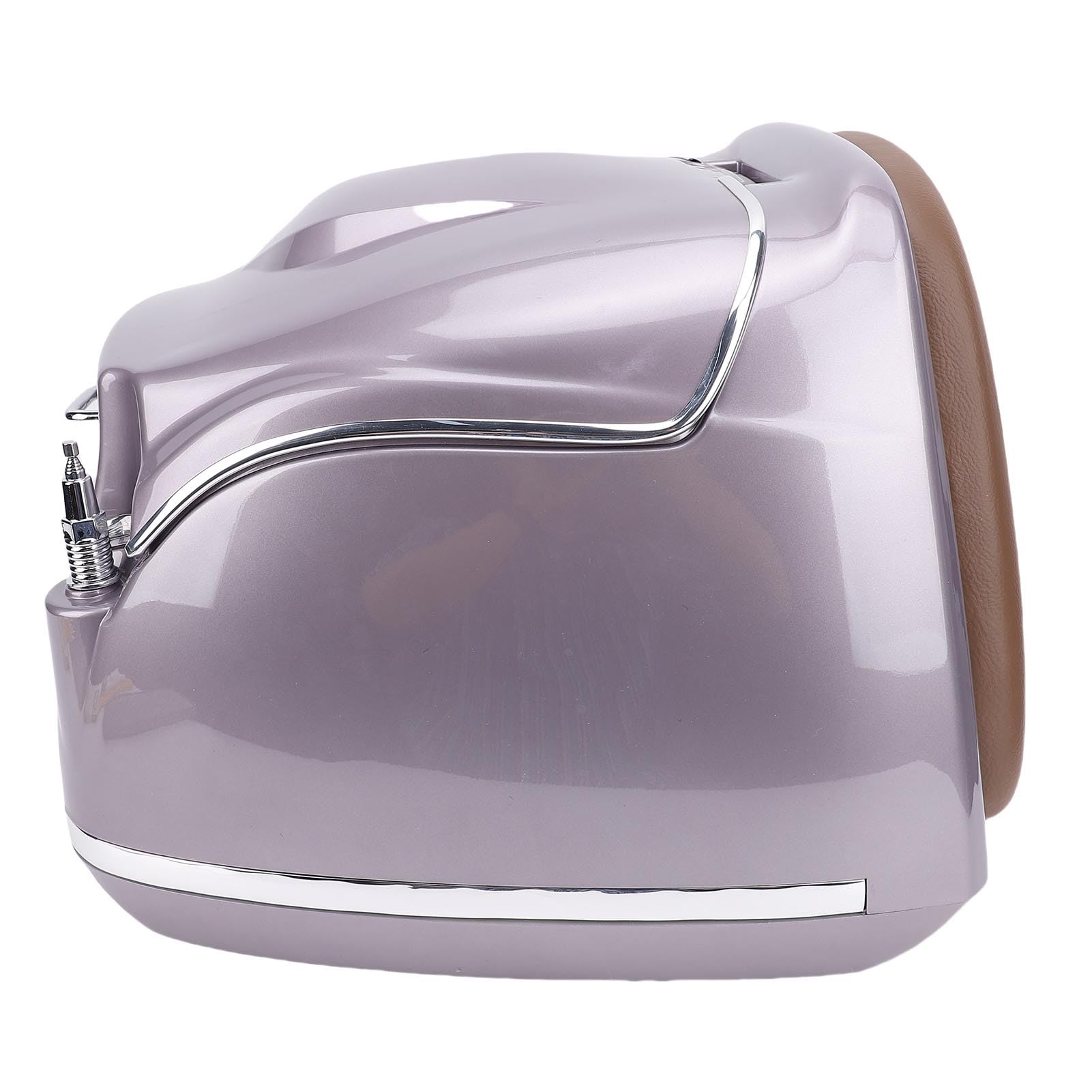 Naroote Boîtier Arrière de Moto étanche 38L, Design élégant, Universel, adapté aux Vélos électriques, Scooters, Matériau ABS (Brown)