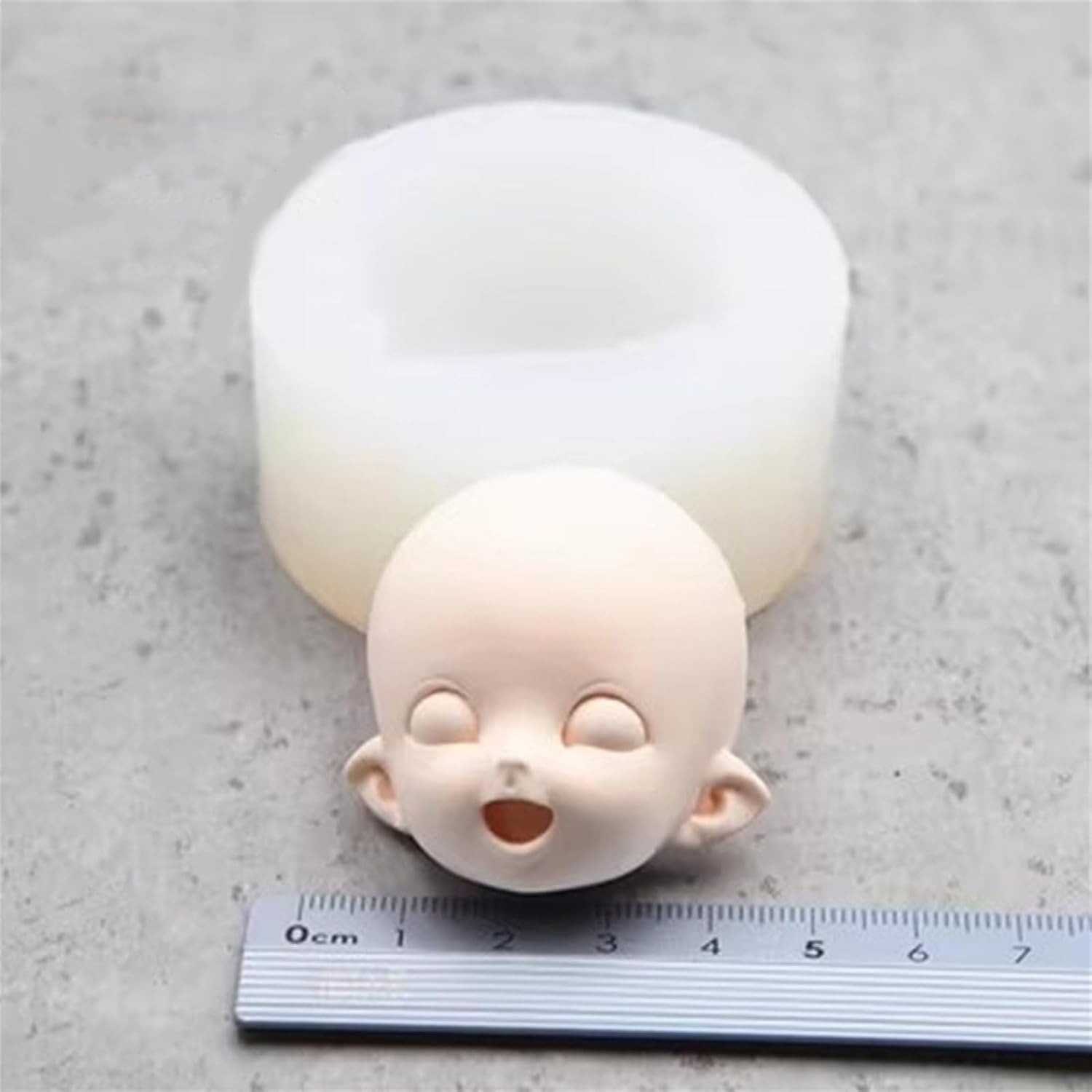 Clay Mold 3D Human Face Silicone Chocolate Candy Cake Decorating Tools Doll Making Mold
