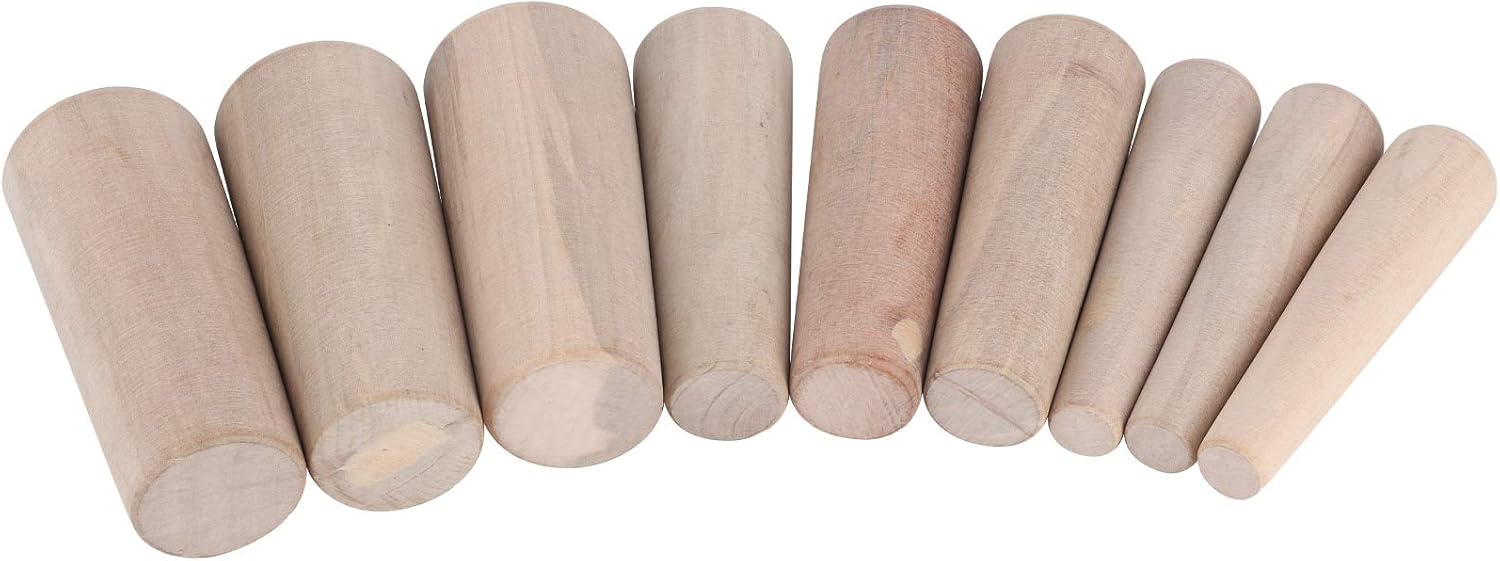 9pcs Safety Wooden Plug Boats Emergency Wood Plugs Stops Emergency Leaks Accessory for Marine Boat Yacht Sailing Fishing