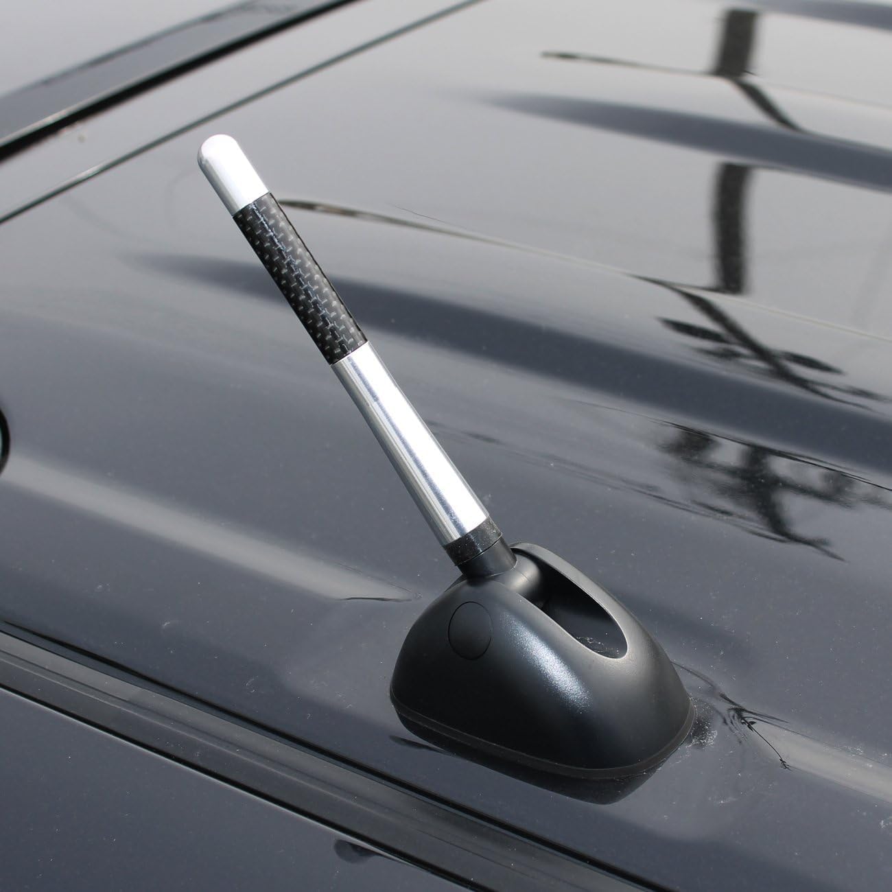Amazon | ミラジーノ S ショートアンテナ 車 カーボン アンテナ