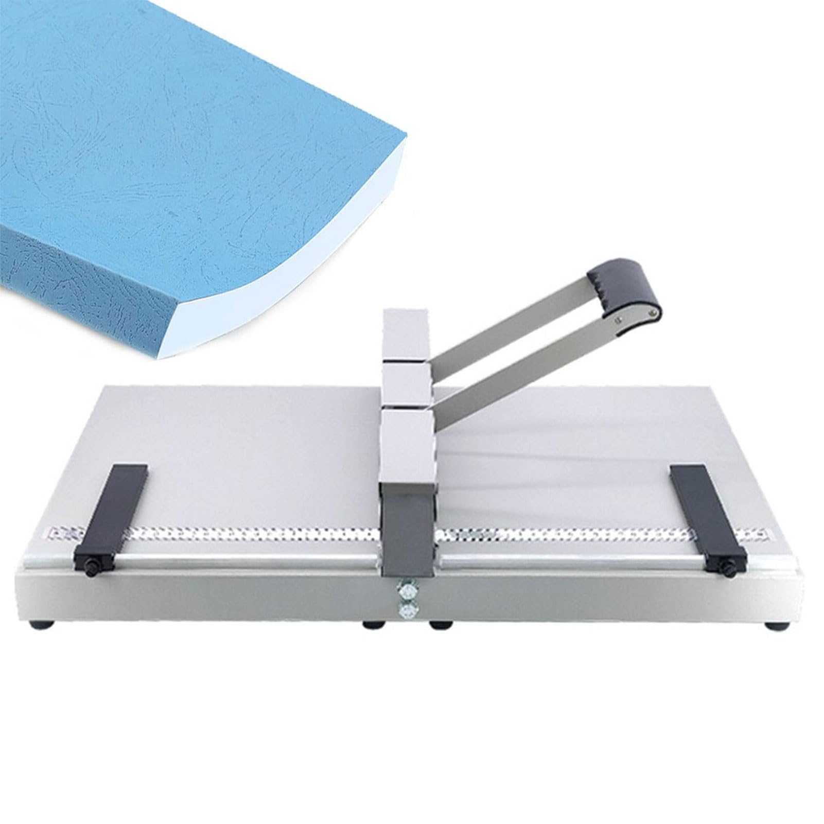 Machine à rainer manuelle de bureau avec règle de positionnement pour papier