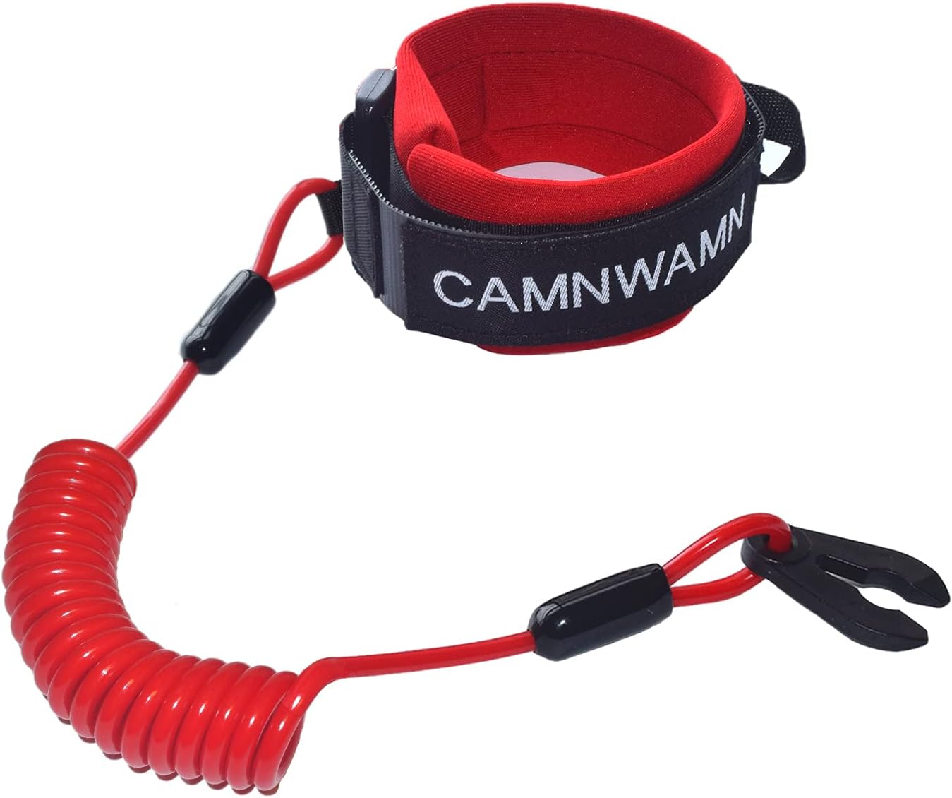Boat Kill Switch Lanyard Wrist Strap Stop Safety Lanyard Engine Emergency Tether Cord Fits for EW2-68348-00-00 Yamaha Jet Ski WaveRunner WaveVenture WaveRaider WaveJammer WaveBlaster FX140(Red)