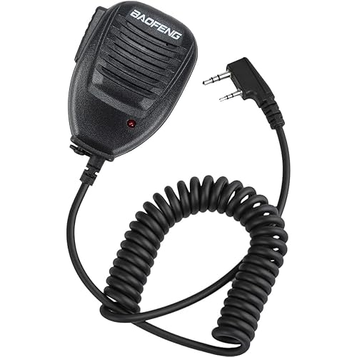 Baofeng BF-S112 Two Way Radio Speaker,Black, Auxiliary