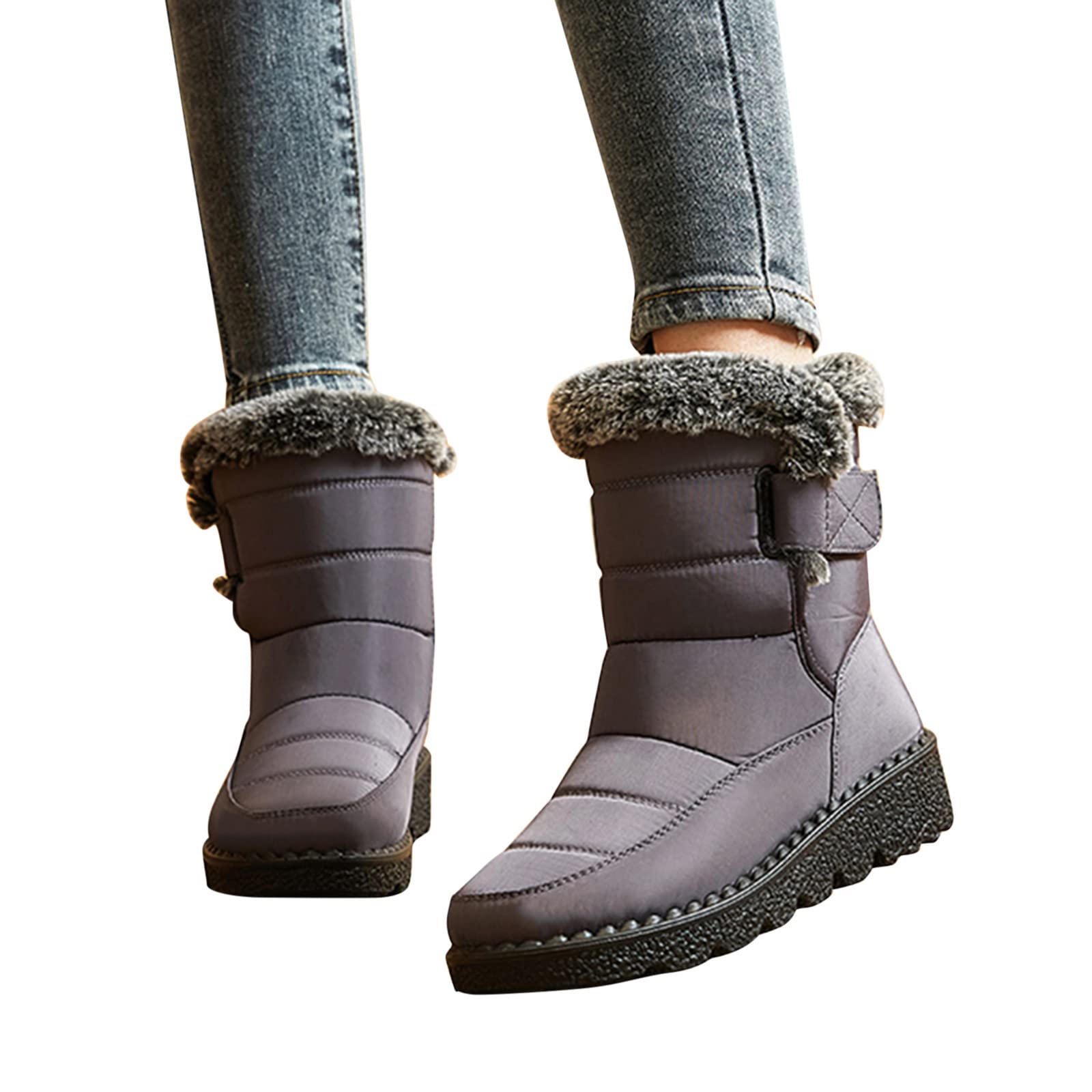 Generisch Ski Schuhe Herren Gefüttert Skistiefel Winterboots Rutschfest Snow Boots Men Winterstiefel Breite Füße Warm Skischuhe Dicke Thermo Schneeboots Schneestiefel Snowboots Arbeitsstiefel