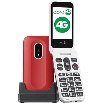 Doro Leva L20 4G Senior Mobile Phone without Contract, Folding Mobile Phone | Folding mobile phone for seniors with large dis