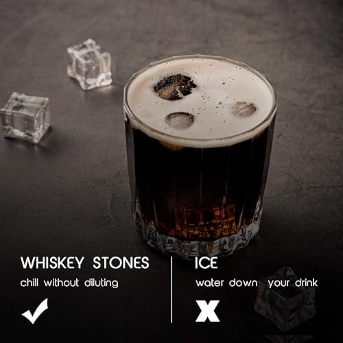Miniatura 2 de Piedras de whisky, piedras escalofriantes de whisky, cubitos de hielo reutilizables, whisky de rocas de whisky (cuadrado-9 piezas)