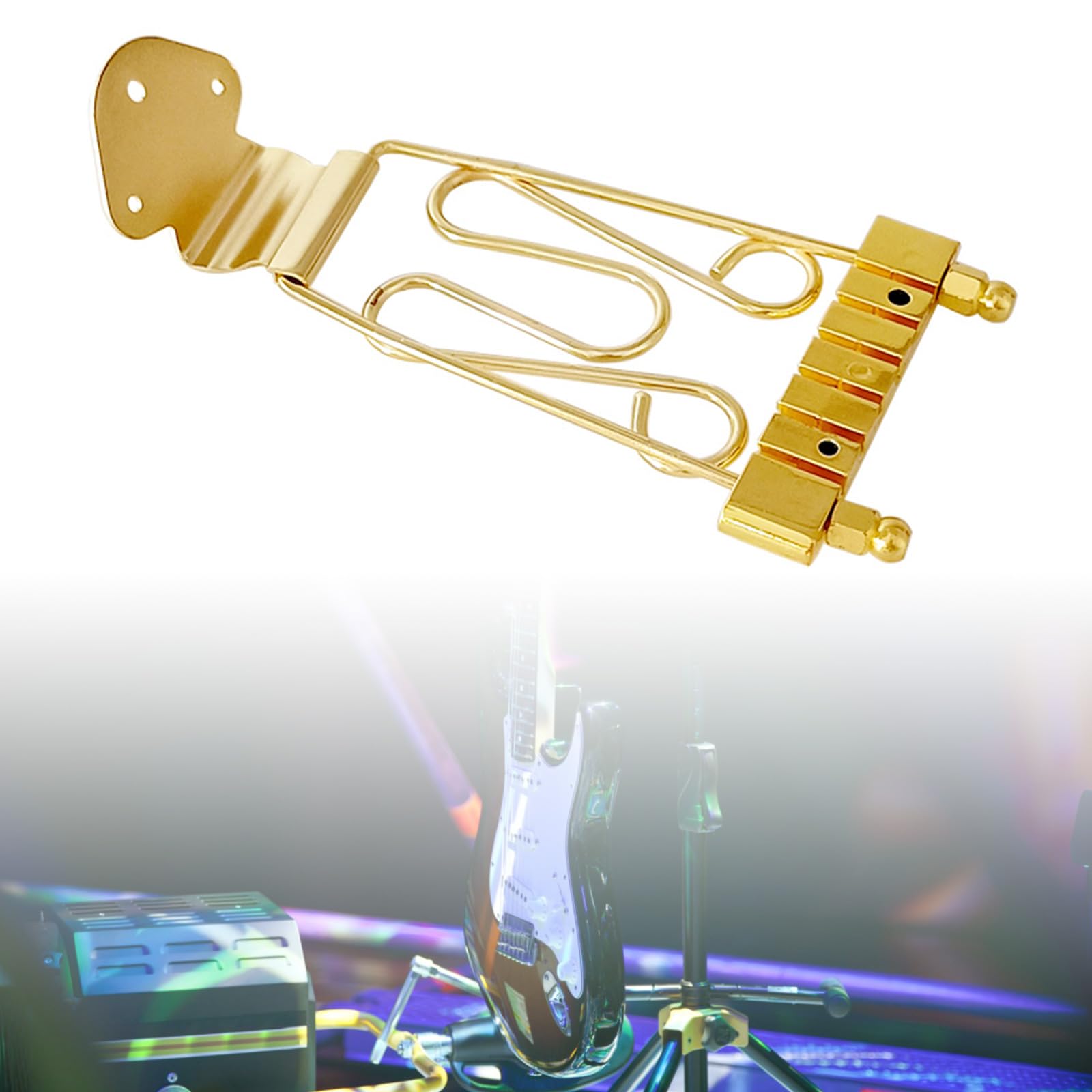 Guitar Trapeze Tailpiece Bridge Guitar Tailpiece Trapeze For 6 String Electric Bass Guitar Replacement Part Accessories