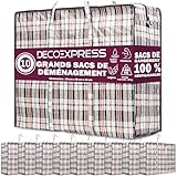 Très spacieux – Avec des dimensions généreuses (60 x 50 x 25 cm), ces sacs de rangement vetement de 75L accueillent vos objets encombrants et se plient à plat après usage.