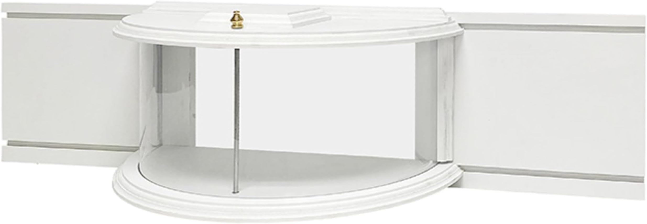 Clearview in‑House Window Bird Feeder – Durable White PVC Platform Holds 1 Quart Seed, Mealworms, or Suet – Semi‑Circular Design Fits Inside Window for Ultra‑Close Bird‑Watching, Easy Lift‑Top Refill