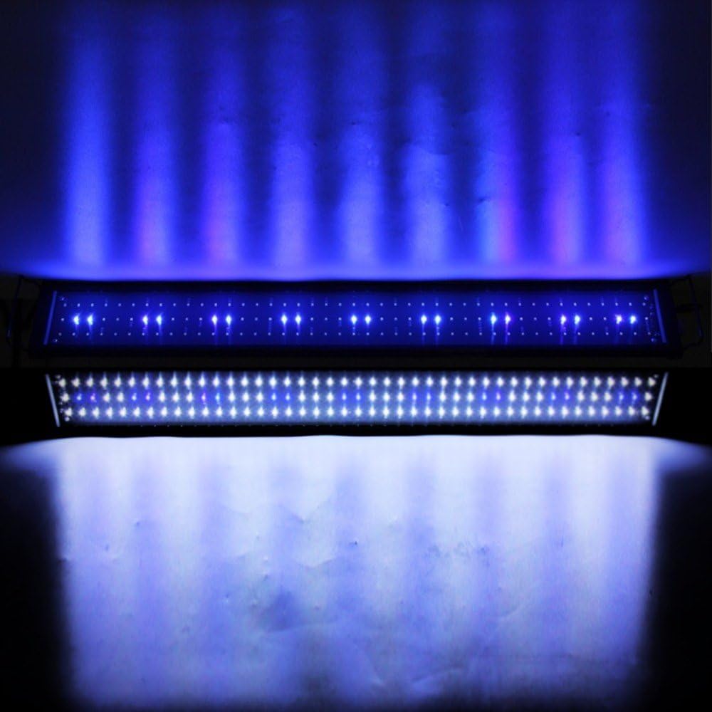 ATOPSUN LED Aquarium light Led Freshwater Saltwater Fish Tank 2 Modes Bright (3-4 FT / 36-50 IN / 90-125 CM, White and Blue LED)