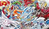 Pokemon Vs Yugioh Playmat + Free RFG Small Sized Sleeves