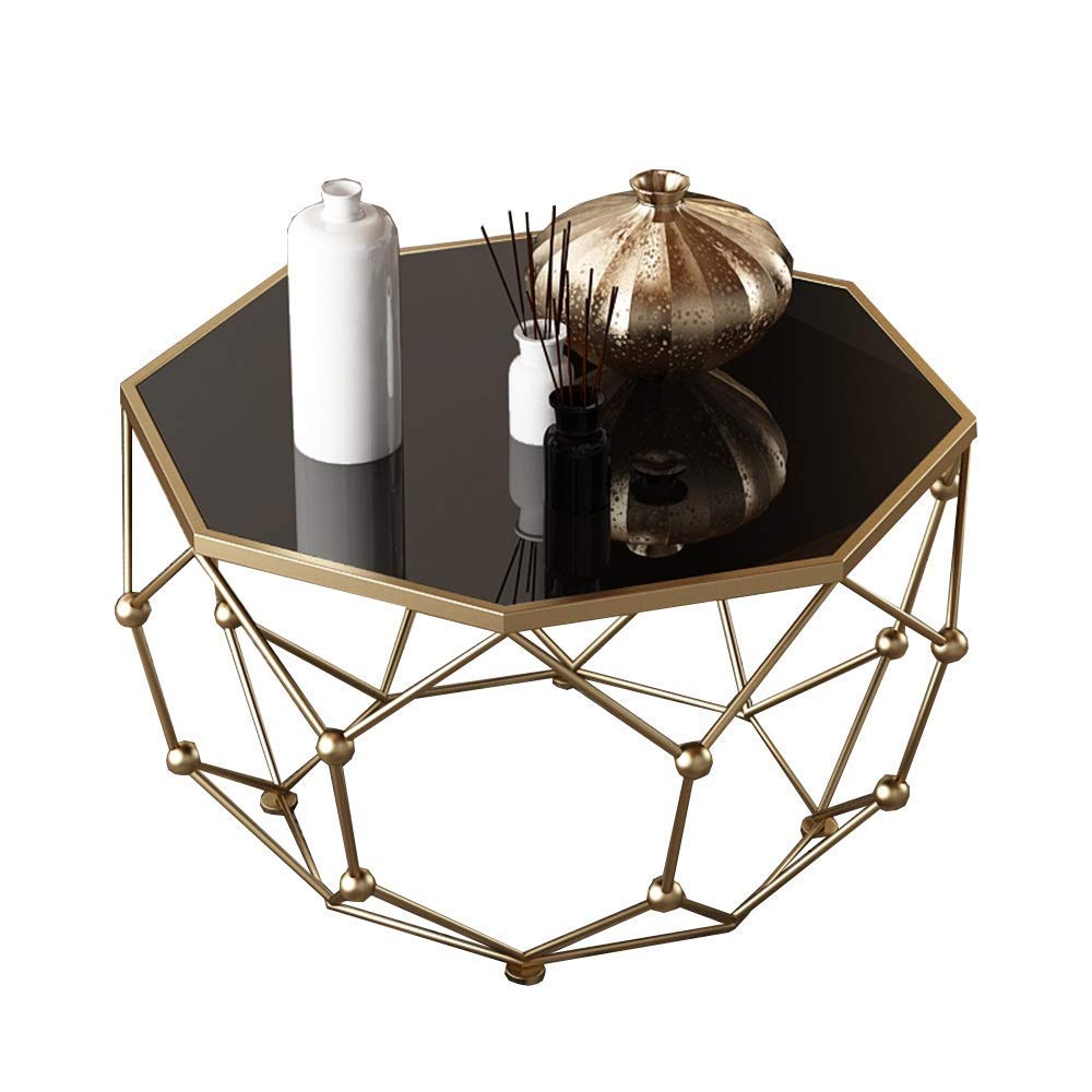 Table basse ronde en verre trempé noir : la solution anti-rayures salon