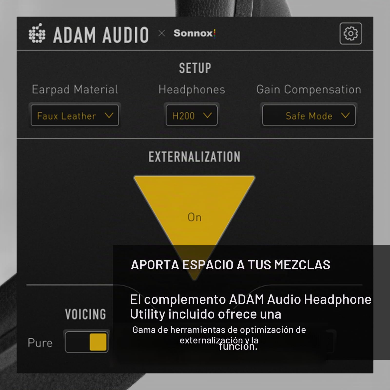 Adam Audio Auriculares de Estudio Cerrados H200 con Software de optimización y espacialización Incluido | Cable desmontable de 3 m, 2 Hz-23,5 Khz, 32 Ω, almohadillas reemplazables, bolsa de transporte