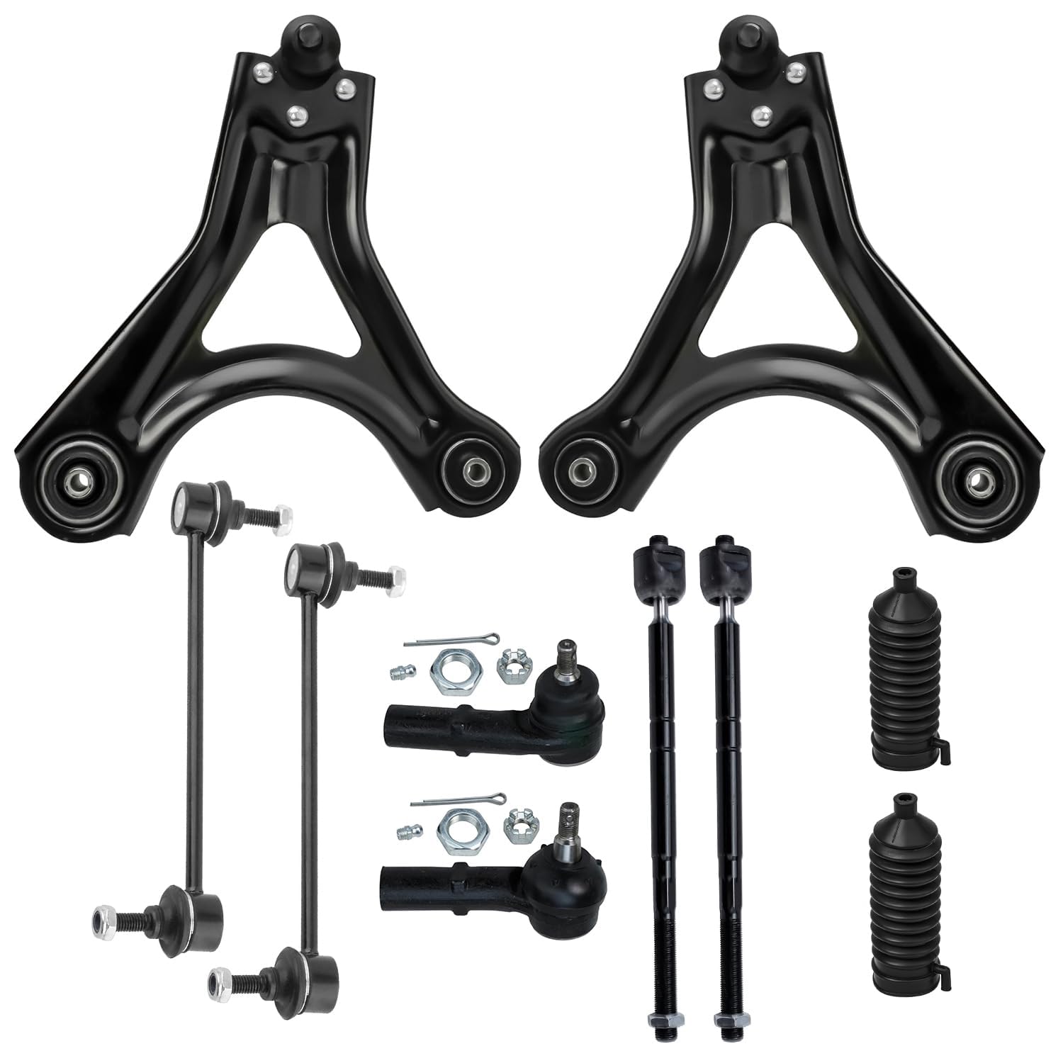 Detroit Axle - 10pc Front End Kit for 98-00 Ford Contour Mercury Mystique