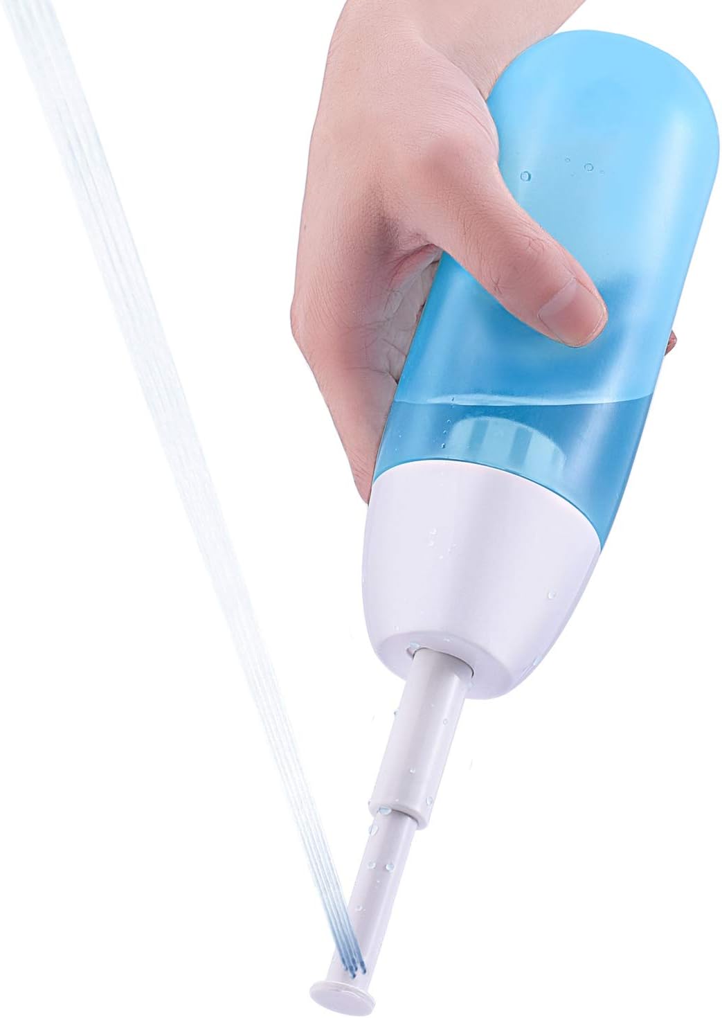 Couradric Portable Bidet,Travel Handheld Bidet Bottle with Retractable Spray Nozzle for Personal Cleansing and Baby Care (400ml, Blue)