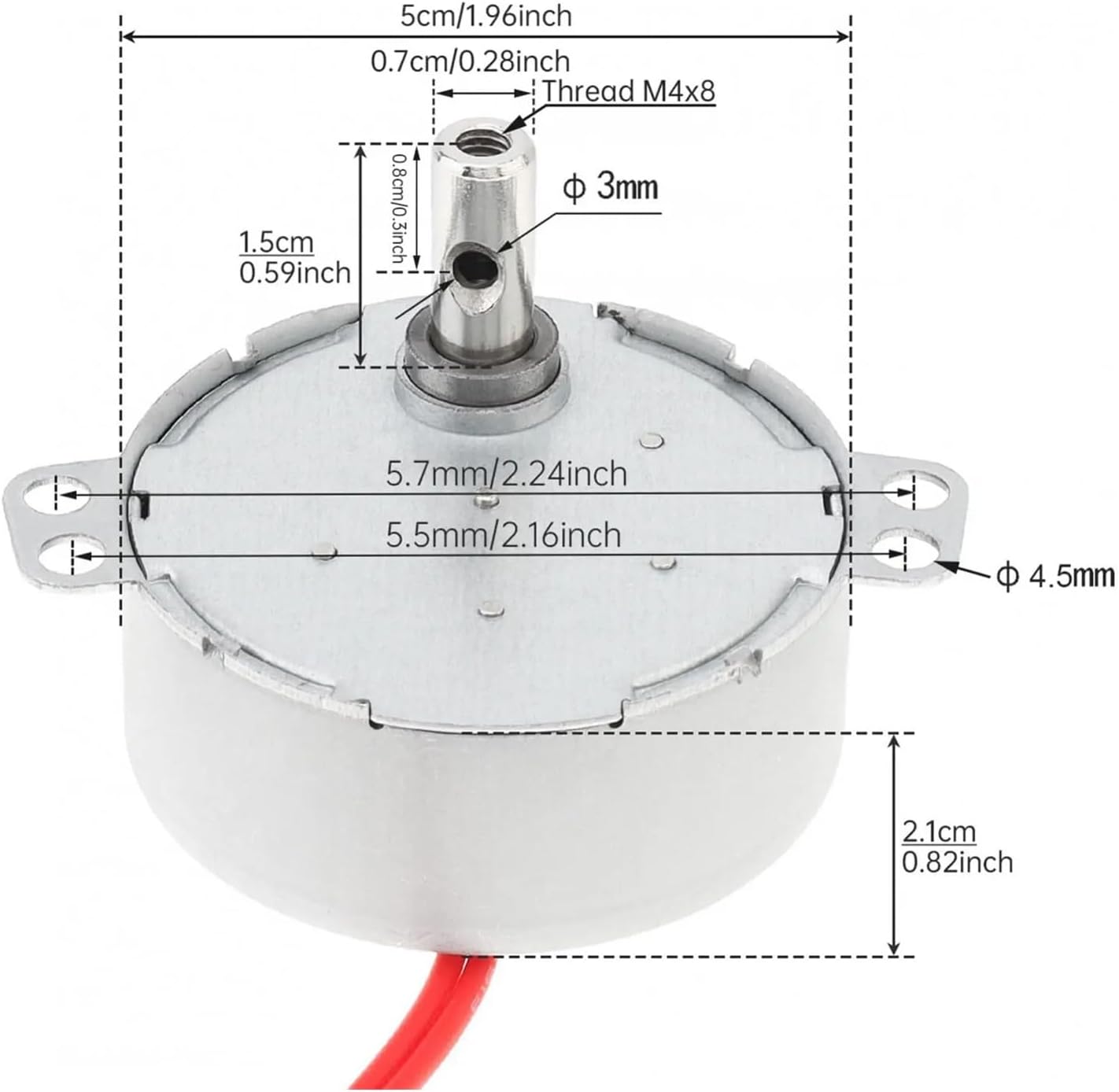TYC50 Synchronous electronic starter AC 12V 5-6RPM CW/CCW 4W Turnt