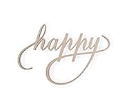 Happy Wall Art Word Cutout Happy - Cutout, Home Decor, Unfinished and Available with Many Sizes to Choose from