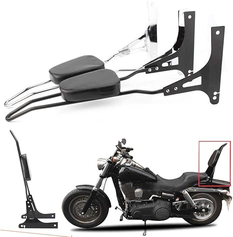 Amazon ハーレー Dyna Fxd Fxdb Fxdc Fxdl Fxdwg Fxds リア シーシーバー バックレスト パッド付き ロングタイプ 着脱可能 振れ止め カスタム パーツ シーシーバー 車 バイク