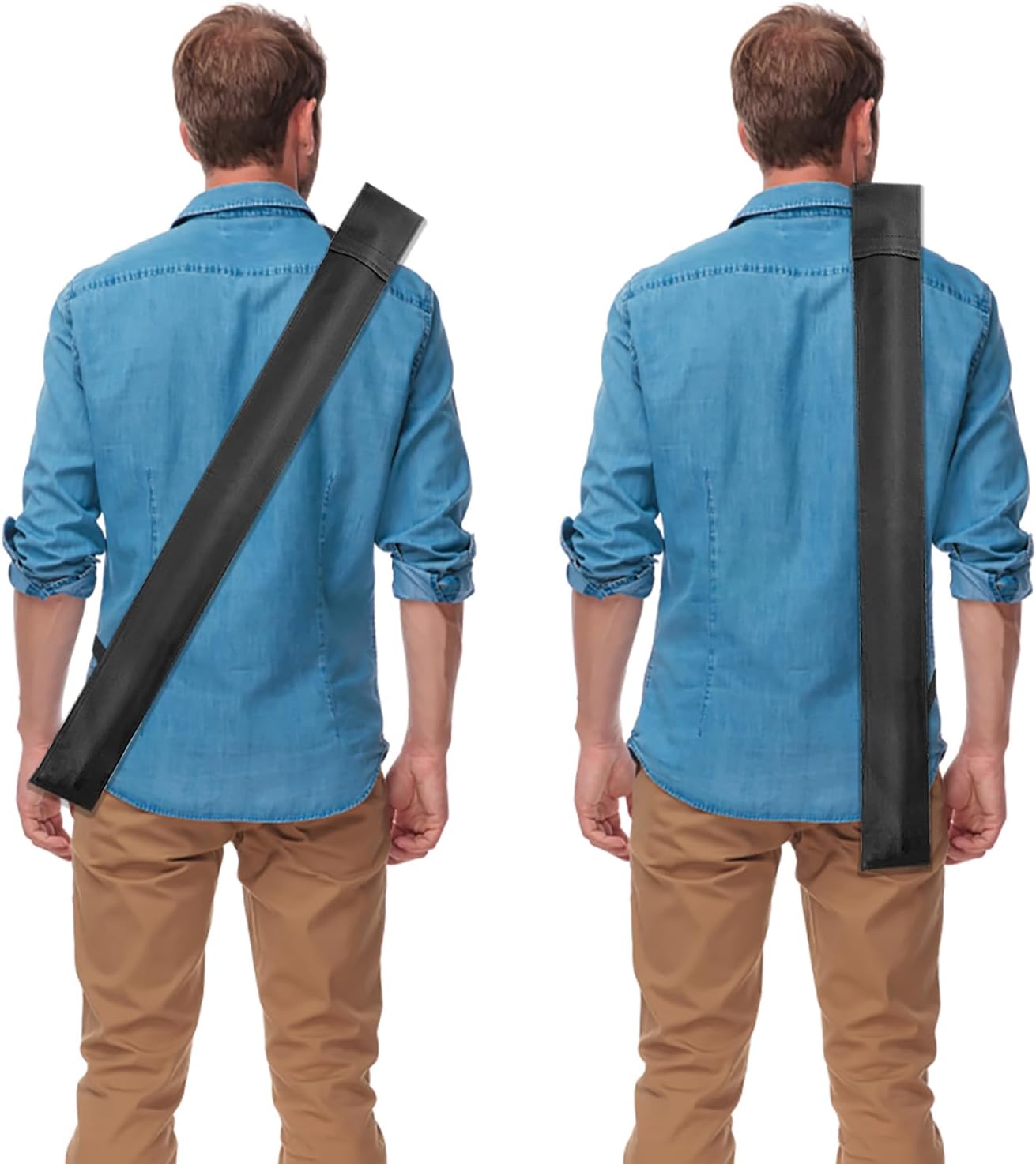 Billiard Pool Cue Case, Black Soft Pool Stick Storage, 32” Carrying Bag for 1/2 Billiard Cue Stick
