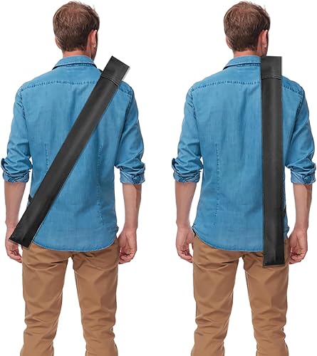 Miniatura 3 de Estuche para taco de billar, almacenamiento de palo de piscina suave negro, bolsa de transporte de 32 pulgadas para palo de taco de billar 12