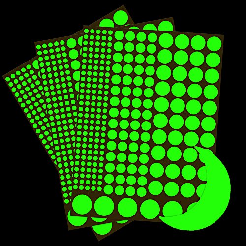 Glow In The Dark Stars Wall Stickers, 730 pcs Dots and Moon for The Galaxy, Gifts For Kids Bedding R