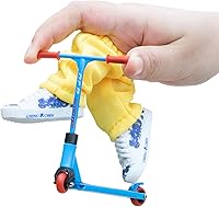 Vista 1 de Scooter de dedo, juego de scooter de dedo de aleación con scooters, zapatos de dedos, accesorios para tablero de dedos para movimiento de la punta