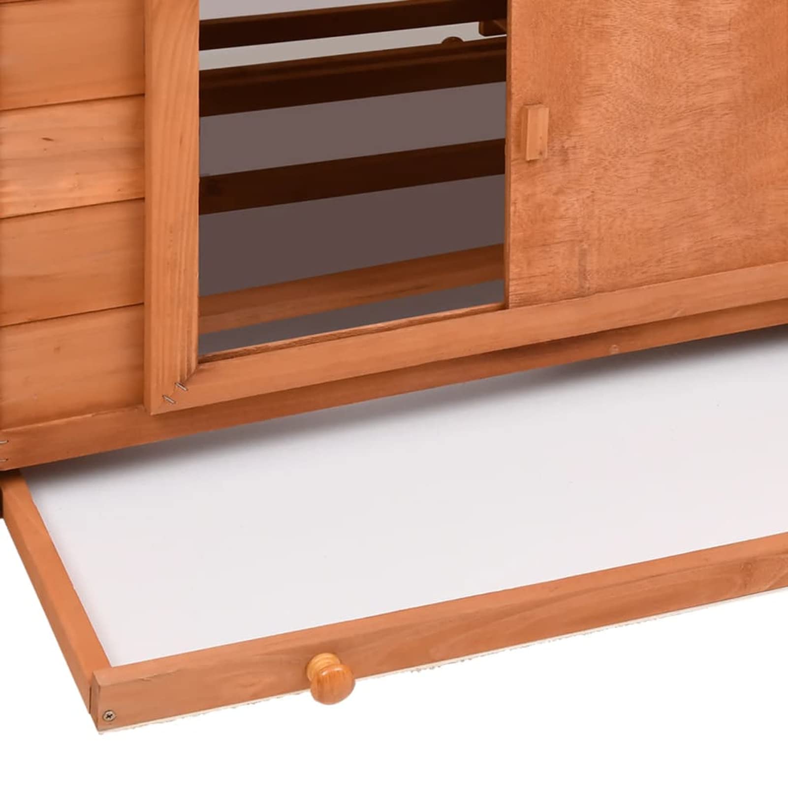 Homgoday Gallinero de 152 x 96 x 110 cm de madera maciza de madera firme, gallinero y corral, gallinero, jaula de aves de corral para gallinas, patos, conejos, perros, jaula de aves de corral